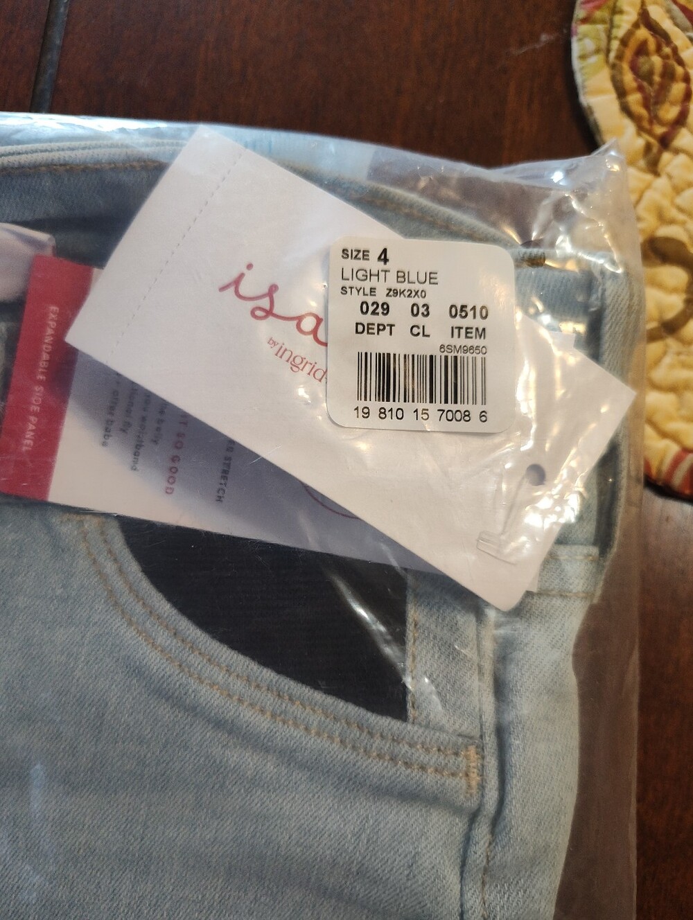 Isabel Maternity Light Blue Flare Jeans - Under Belly, Size 4 - Picture 7 of 12